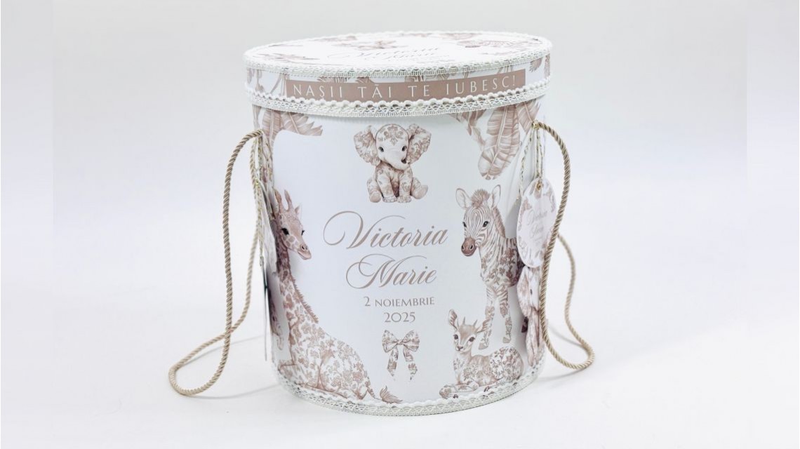 Trusou botez Dior Beige Nude Baby Safari tematică exotică și elegantă 24
